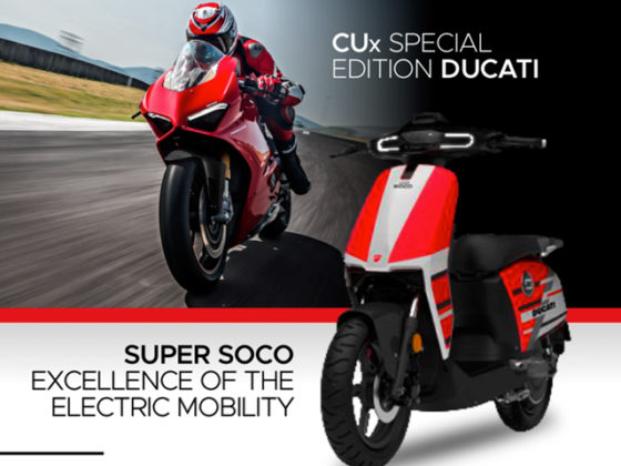 Scooter Super SOCO CUx Ducati un scooter électrique dernière génération