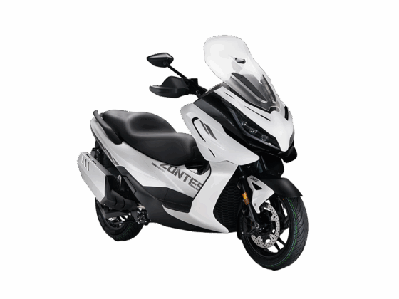 Scooters Zontes 368E blanc vue avant
